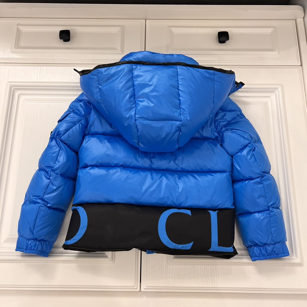 

baby clothes coats kids clothes kid designer coat Girl boys clothe luxury Patchwork Splicing letters 90% white duck down Windproof and cold proof, Orange