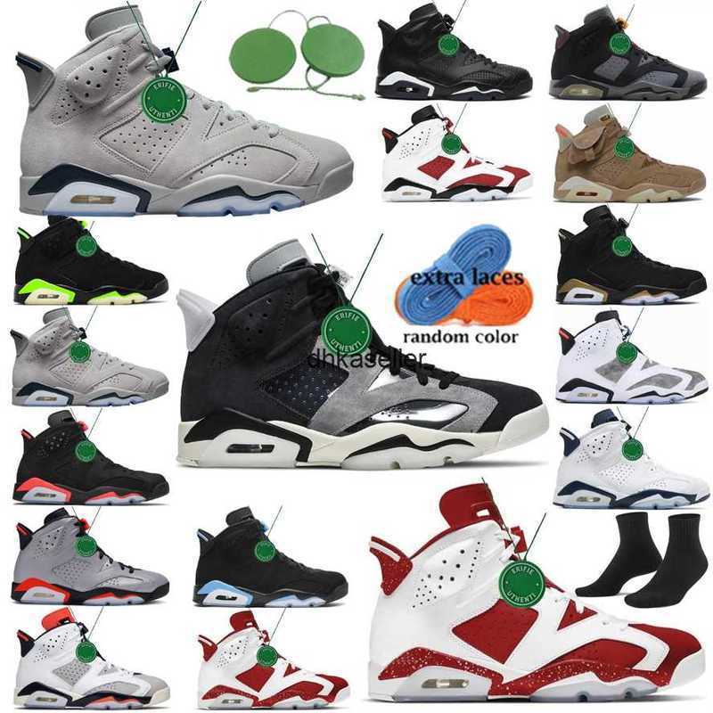 

With 6s Basketball Shoes Jumpman jordens 6 Gold Hoops Mens UNC White x Sneakers Fashion Carmine Tinker British Khaki Tech Chrome, Box