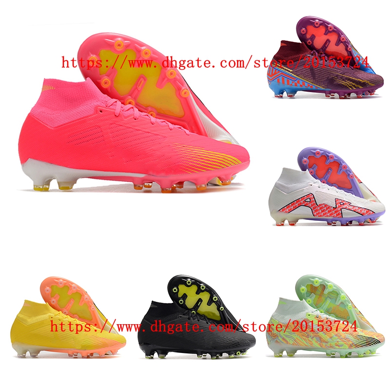

2022 mens soccer shoes Zoomes Mercurial Superfly IX Elite AG cleats Crampons de football boots Footwear Neymar Cristiano Ronaldo CR7, As picture 1
