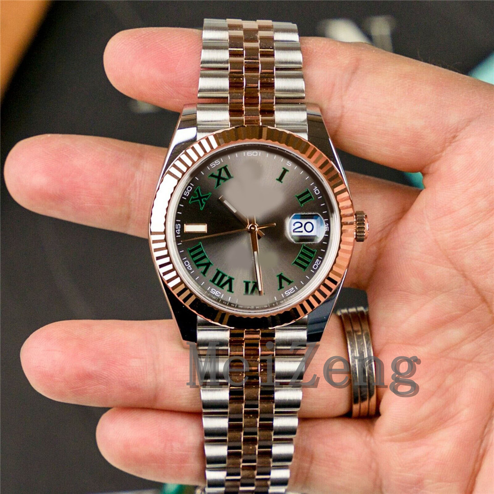 

Luxury Wristwatch Datejust 41mm Two Tone Rose Gold Wimbledon Jubilee - 126331-0016 Men's Automatic Watch