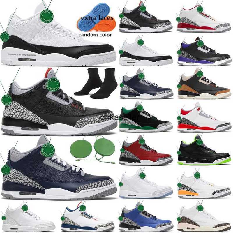 

Basketball Shoes Mens Trainers Outdoor Sports Sneakers Red Pine Green Racer Blue Cool Grey Court Purple Laser Orange Men Jumpman 3 Jordens, Color # 17