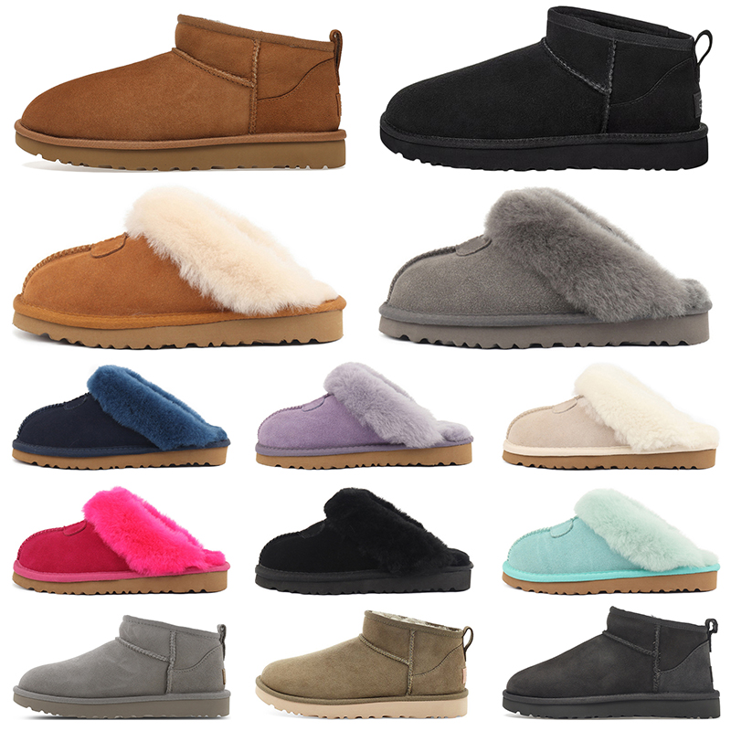 

australia slippers ultra mini boot slipper womens designer boots slides sandals women fur snow winter chestnut trainers sneakers size 35-42, 15