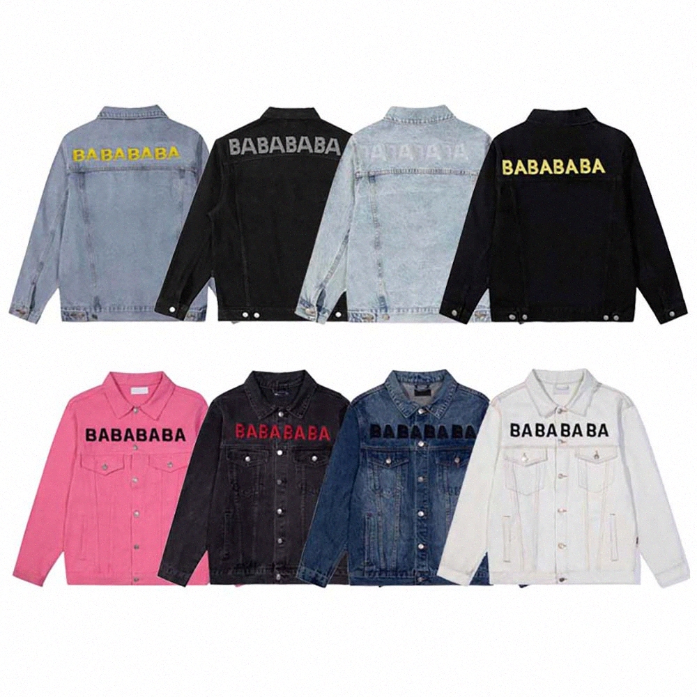 

Designers Mens Denim Jacket Womens Jackets Casual Winter Coats Long Sleeve Fashion Outerwear Clothes Couple Paris Style Balence, 11