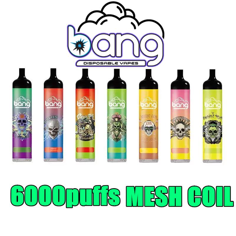 

Authentic e cigarette vapes disposable puff bang mesh coil 6000 puffs disposables vapes vaper desechable 5000 elfbar zooy bar bc 850 rechargeable battery puffer
