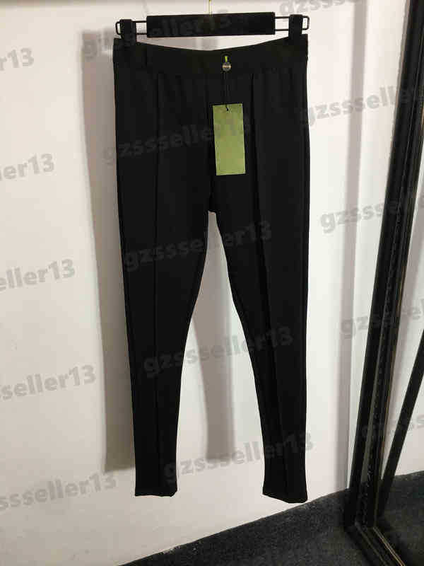 Leggings For Womens Designer Pants GU Fashion Brand Letter Webbing Elastic Waist Elastic Thin Leggings Luxury Women Clothing-image-824370209