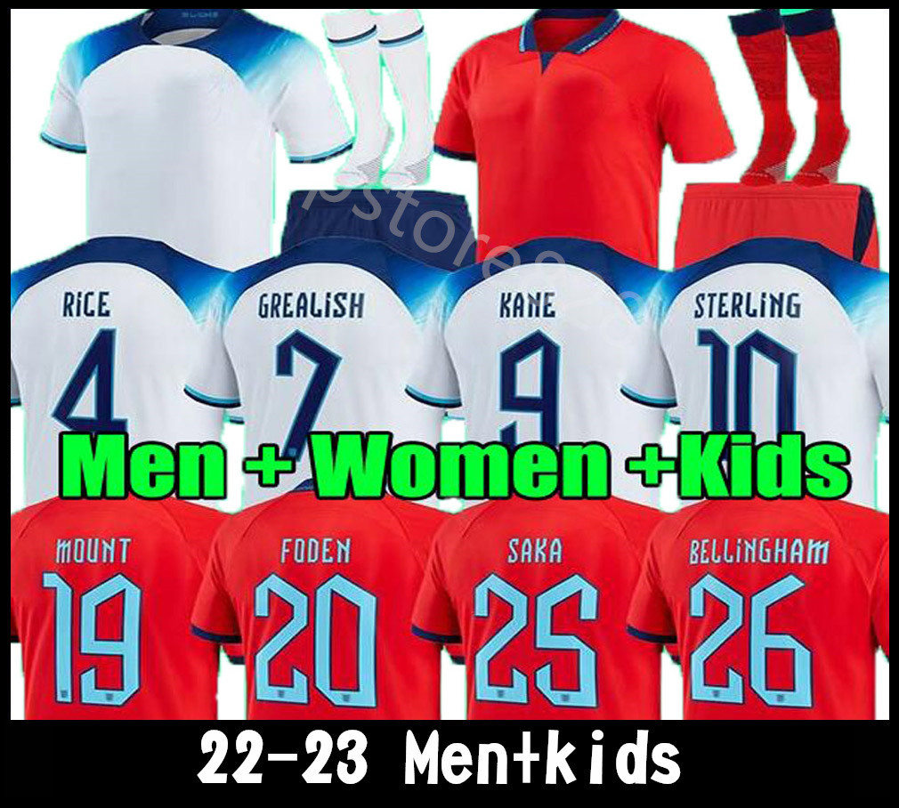 

fans player 2022 englands soccer jerseys KANE STERLING RASHFORD SANCHO GREALISH MOUNT FODEN 22 23 National world cup kit football shirt men kids sets women adult kit, Yellow