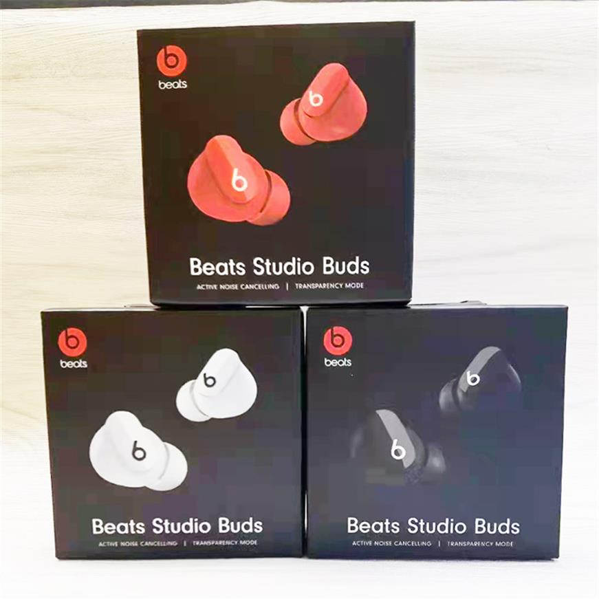 

Beats Studio Buds Earphones Bluetooth 5 0 Wireless Headsets High Quality Stereo Sound Earphone Portable Sports Headphones in-ear E225V, Black