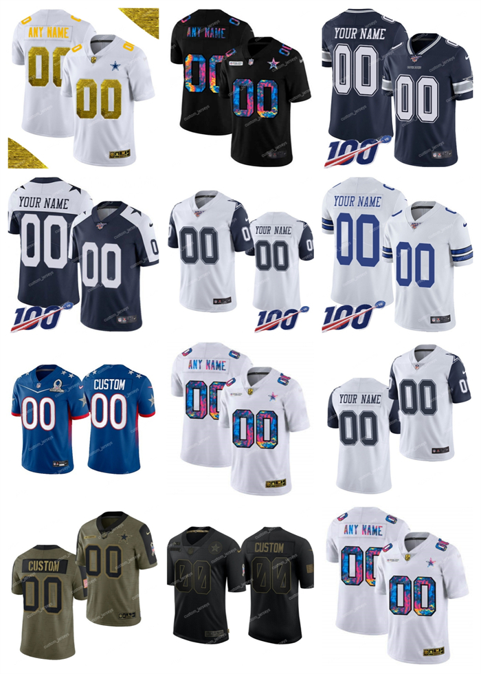 

Custom Dallas''Cowboys''Men Jersey Women Youth Active Player #00 Your Name Your Number Color Rush Elite Limited Stitched''NFL''Football Jerseys, 10