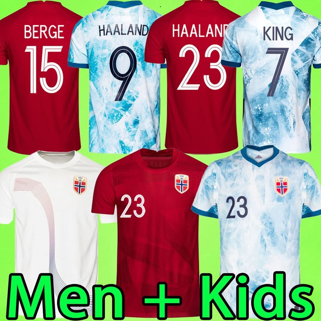 

Norge 2023 soccer jerseys HAALAND Norvegia nation team Norvege SORLOTH ODEGAARD Noreg 22 23 Noruega Football Shirts Kids kit Noruega Men set Norwegen home away