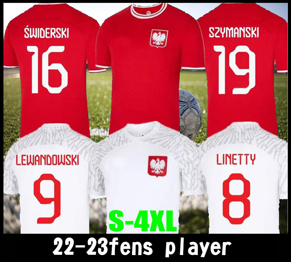 

Poland Soccer Jerseys LEWANDOWSKI national team jersey 2022 World Cup MILIK PISZCZEK PIATEK GROSICKI KRYCHOWIAK ZIELINSKI BLASZCZYKOWSKI football shirts, Red
