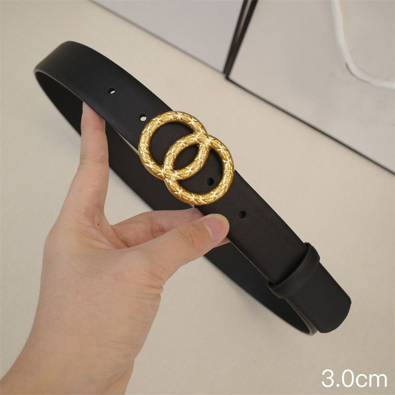 

Designer Belts For Women Mens Genuine Leather Belt Luxurys Woman Smooth Buckle Belt Waistband Cintura Ceinture Gold Cowskin Belts 2211253D, Width:3.0cm