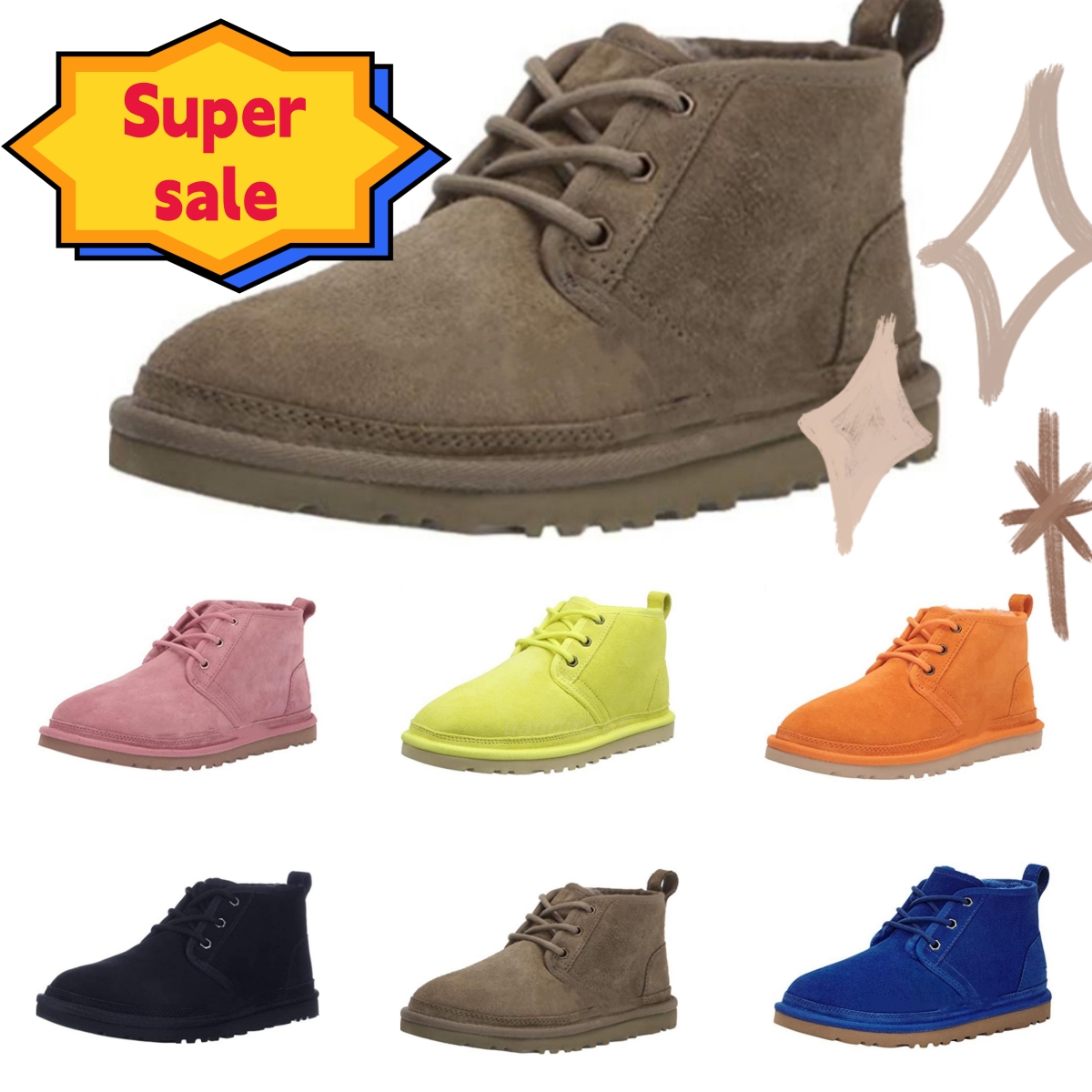 

New Lace-up Classic Platform Boot Ultra Matte fashion Fur Snow Boots Suede Wool Blend Comfort Winter Designer Ankle Booties 2022, Box