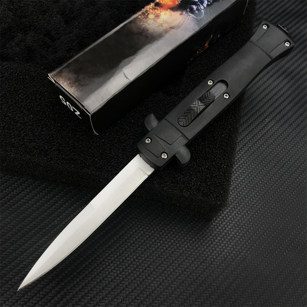 

US Italian Stiletto Mafia 9.5Inch Automatic Knife UTX85 UT70 Exocet Benchmade BM 3300 3310 3400 4300 4600 9600 Hunting Pocket Survival Godfather 920 Auto Hawrk Knives