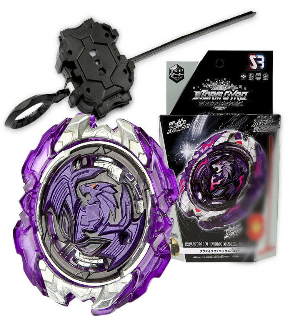 

SB Beyblades Burst Set B117 with Launcher Metal Fusion Alloy Assemble Gyro with Ruler Antenna Top Spinning Toys for Children X0528