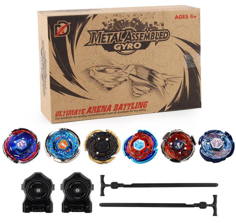 

Beyblades Arena 6pcs box Fusion Burst Set Metal Galaxy Pegasis Drago Pegasus Series Gyro Game Battle Spinning Top Toys With Launch