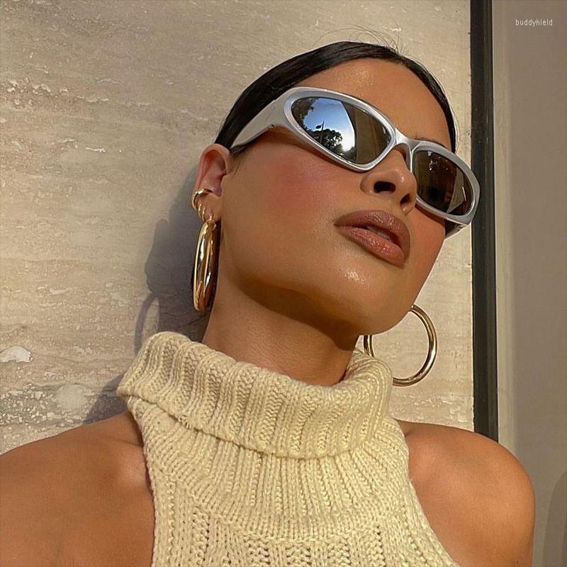 

Sunglasses 2022 Trendy Millennium Sport Y2K Women Sun Glasses Fashion Future Technology Sense 2000S 90S Aesthetic Eyewear