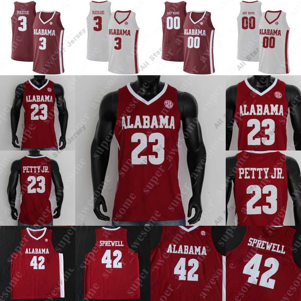 

Basketball Jerseys NCAA Alabama Basketball Jersey Juwan Gary Keon Ellis JD Davison Jaden Shackelford Jahvon Quinerly Darius Miles Charles Be, White