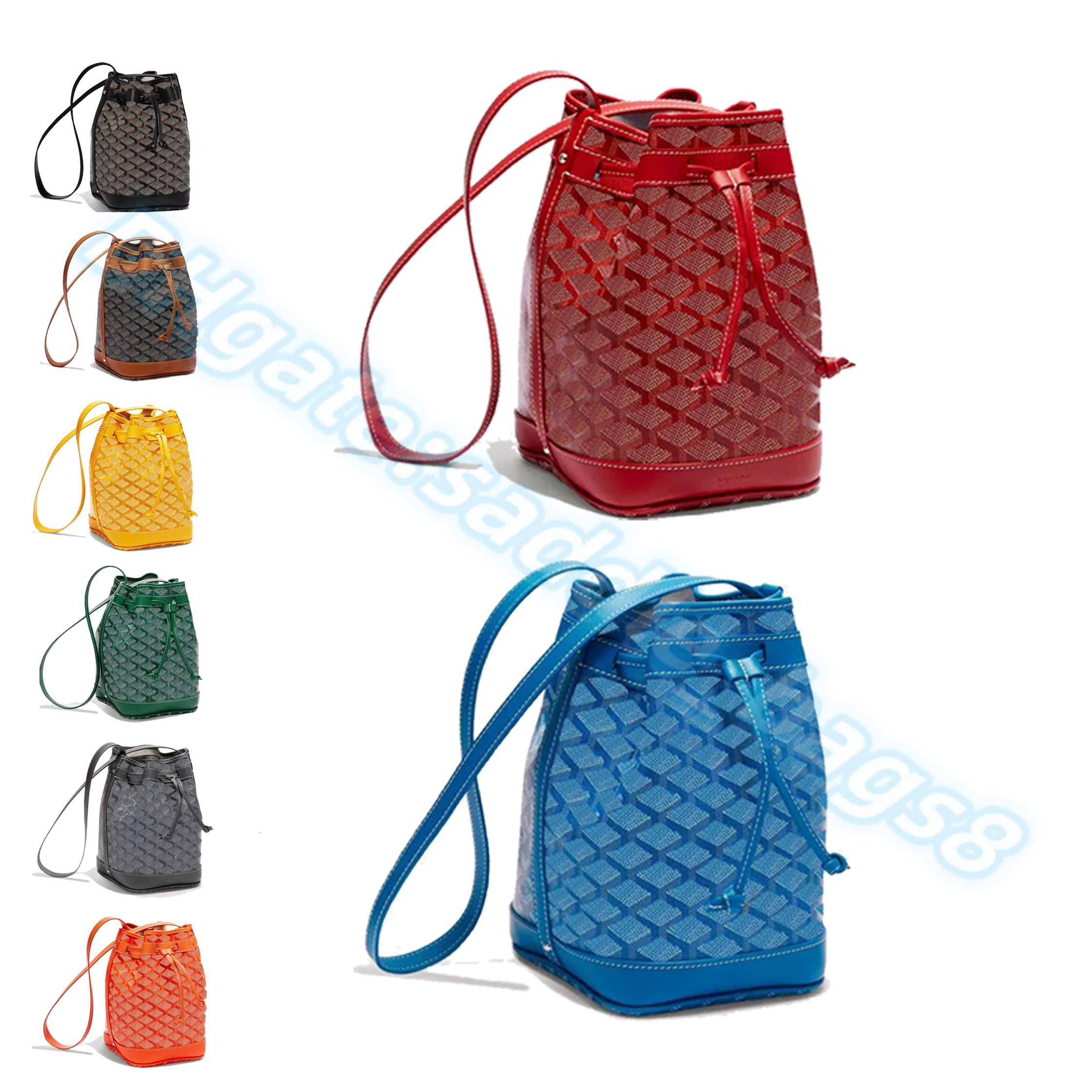 

Leather Designers Fashion Drawstring bucket Clutch Bag PETIT FLOT goya Handbags Genuine tote Shoulder Purse mens Luxurys bags famous large travel vanity travel, Carton