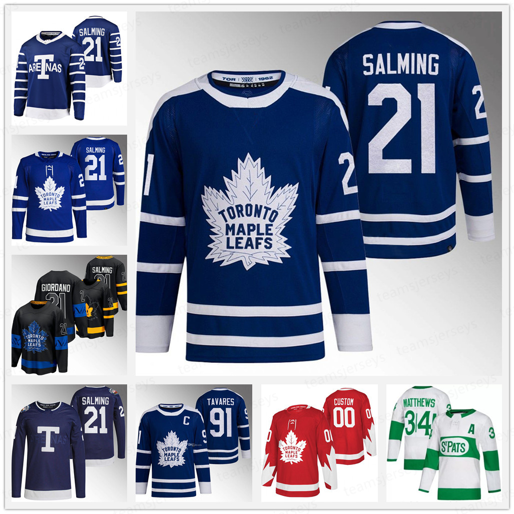 

Borje Salming Reverse Retro 91 John Tavares Jersey 55 Mark Giordano Mitchell Marner 19 Jason Spezza Auston Matthews William Nylander 44 Morgan Rielly Hockey Jerseys, Mens ad =size s-xxxl