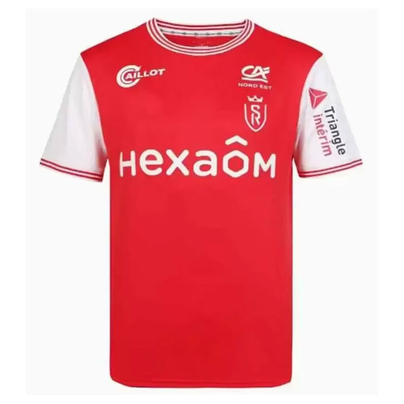 

2022 2023 soccer jerseys Maillots Stade de Reims TOURE CAFARO KONAN DIA FOKET CHAVALERIN ZENELI 22 23 Adults Men Football Shirts, Home