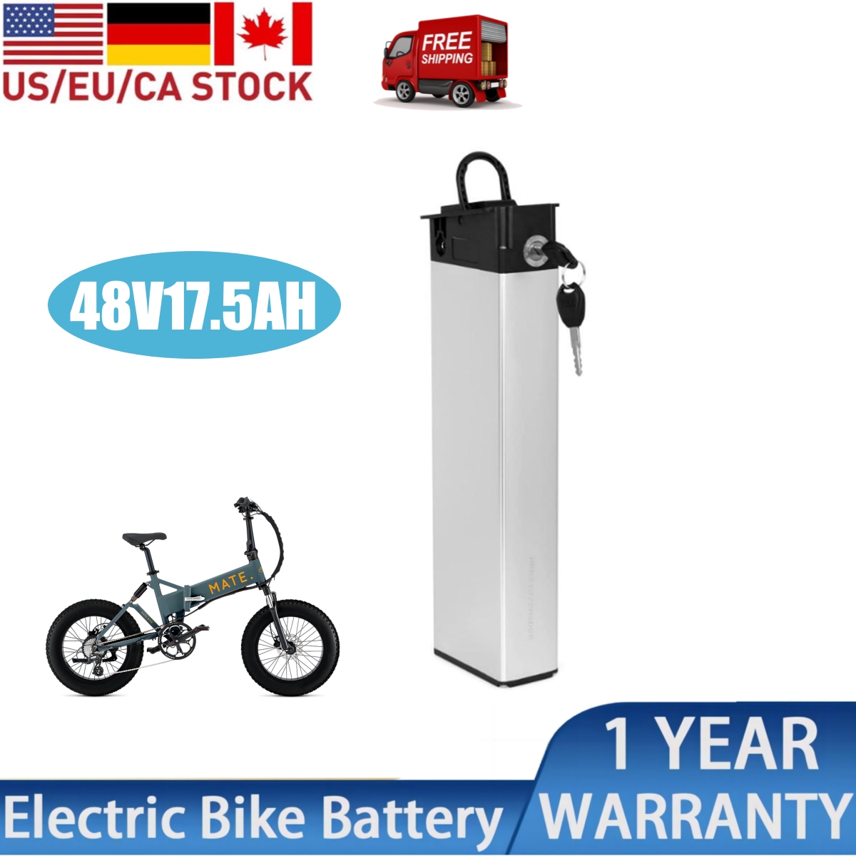 

Mate X replacement ebike battery 48v 17ah 17.5ah electric folding bike li-ion akku e-bike batteria for 500w 750w motor