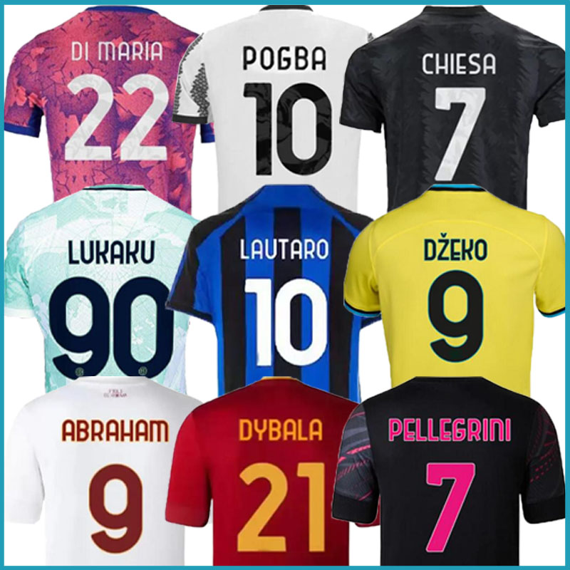 

Dibala juvent jersey DI MARIA Inter LUKAKU BARELLA VIDAL LAUTARO ERIKSEN ALEXIS DZEKO CORREA UNIFORMS VLAHOVIC KEAN POGBA top jerseys 22 23 JUVE football shirts, Third kid+socks