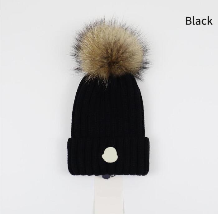 

2023 Knitted Fur Pom Hat Fashion Designer Skull Cap Letters Beanie Men and Women Unisex Cashmere High Quality
