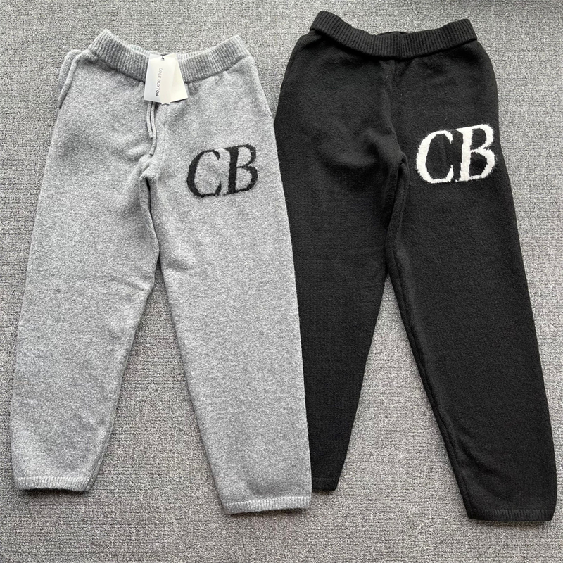 

Woolen Men's Plus Size Pants Women Casual Sweatpants Vintage Knit Joggers