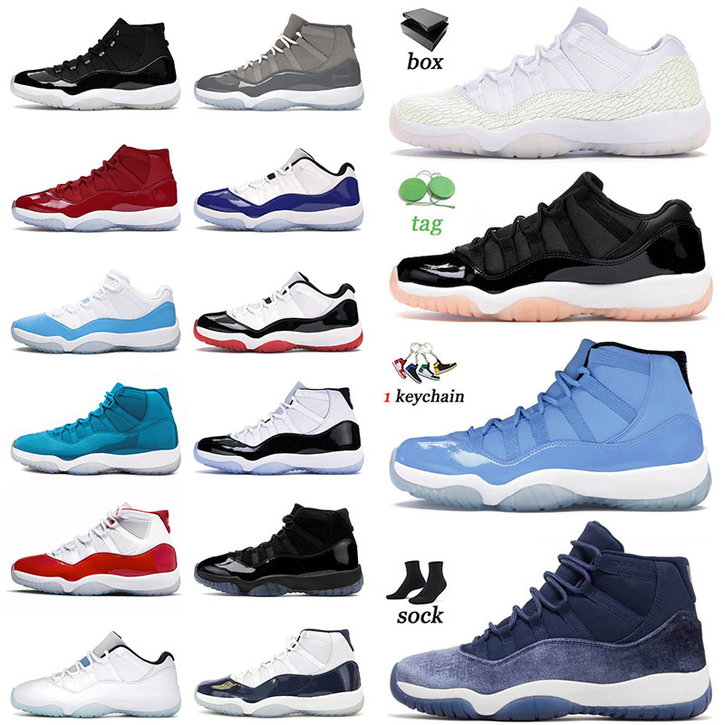 

11s 11 XI Original Basketball Shoes OG Jumpman Sneakers Big Size 13 Low Bleached Coral Heiress Pure Platinum Pantone Citrus Men Women, B21 varsity red 36-47