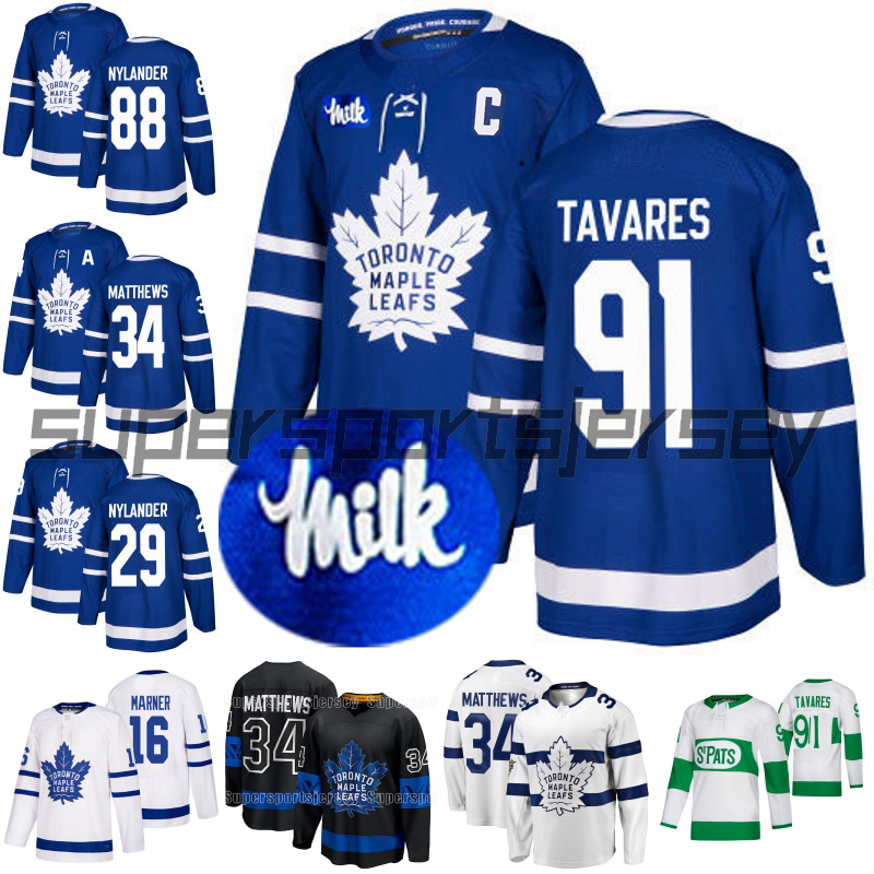 

Maple Leafs 2022 Milk Logo Jerseys Men Women Youth Mitchell Marner William Nylander Morgan Rielly Ilya Mikheyev Bunting Matt Murray 5, Stadium