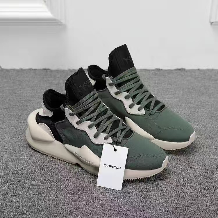 

New Y3 Kaiwa Chunky Mens Designer Sneakers Trainers Casual Shoes Leather Calfskin Luxury Unisex Low Top 28 Color Big Size 35-45 06