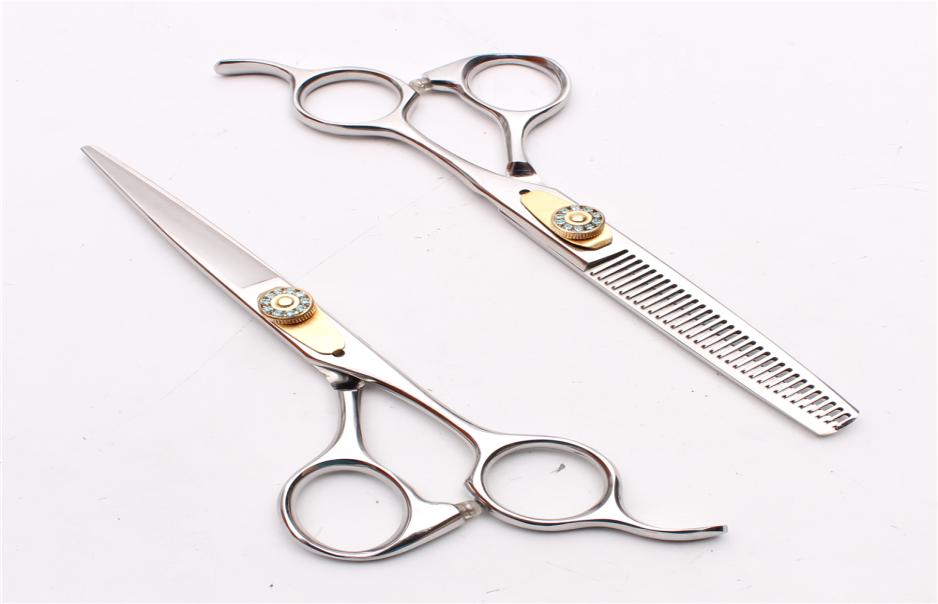 

6quot JP 440C Customized Logo Cutting Thinning Scissors or set reguler Professional Human Hair Scissors Salon Style Tools Excell