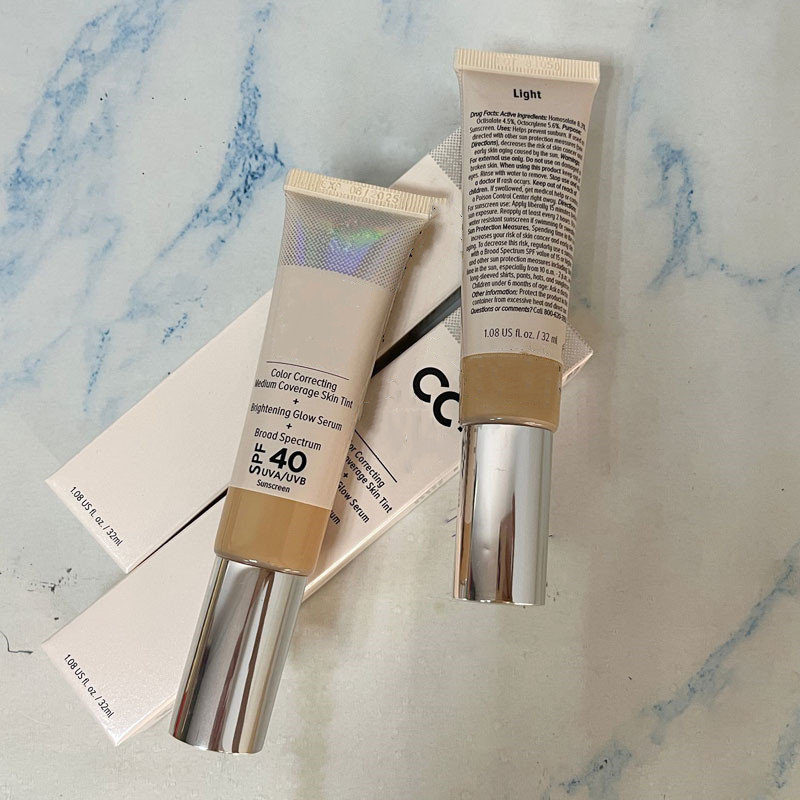 

Face Makeup CC cream 32ml SPF40 Color Correcting Medium Coverage Skin Light and Medium, Customize