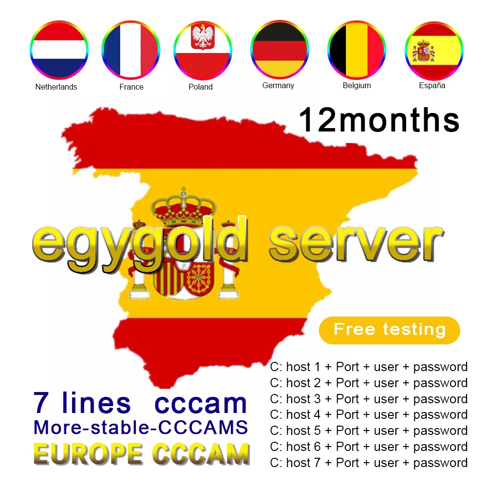 

Antenna Cccam Satellite Receiver Accessories Dvb S2 Europe Clines 8 Line For Poland Portugal Germany 2023