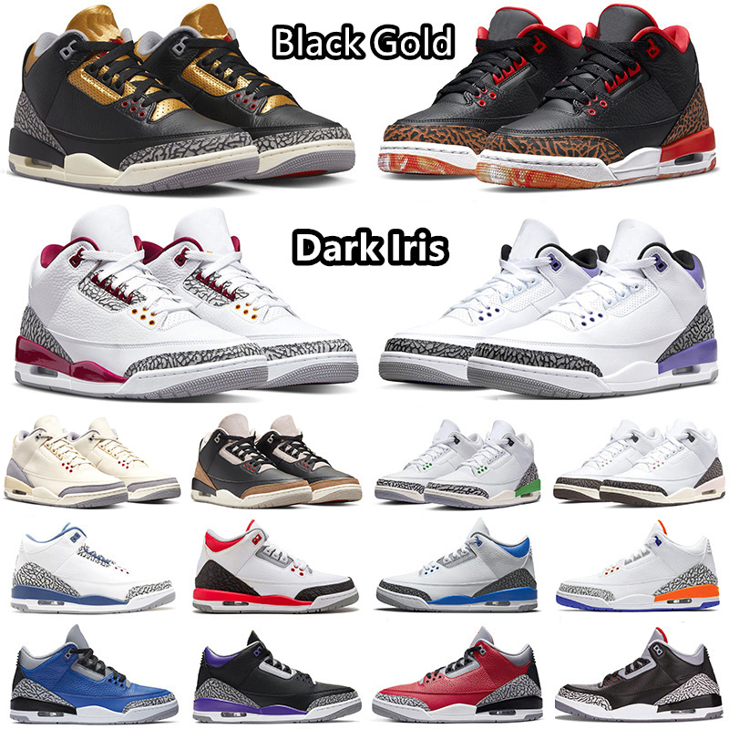 

Jumpman 3 Wizards Basketball Shoes Black Gold Eminem x Shady 3s Kumquat Fire Red Cardinal Red Lucky Green Dark Iris Muslin Spotr Sneakers for Men and Women, Pay for box