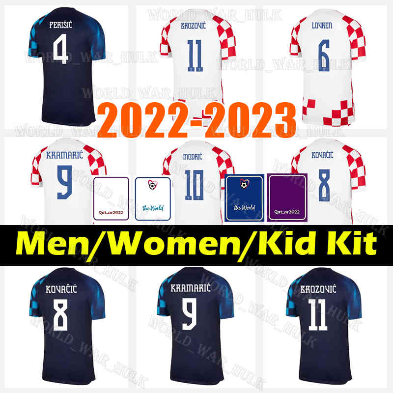 

2022 2023 Croatia Soccer Jerseys 22/23 10 Modric 7 BREKALO #4 PERISIC 8 KOVACIC Shirt #11 BROZOVIC #9 KRAMARIC #18 REBIC #17 MANDZUKIC LIVAKOVIC BARISIC Men football Uniform, Men 2022 jersey(ke luo di ya)