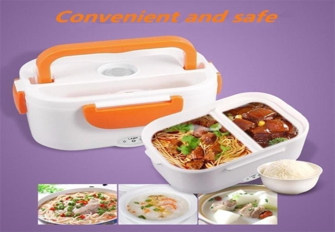 

110v 220v Lunch Box Food Container Portable Electric Heating Food Warmer Heater Rice Container Dinnerware Sets For Home Dropship 2