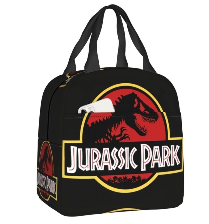 

Custom Jurassic Park Bag Women Warm Cooler Insulated Lunch Box for Kids School Children 220711