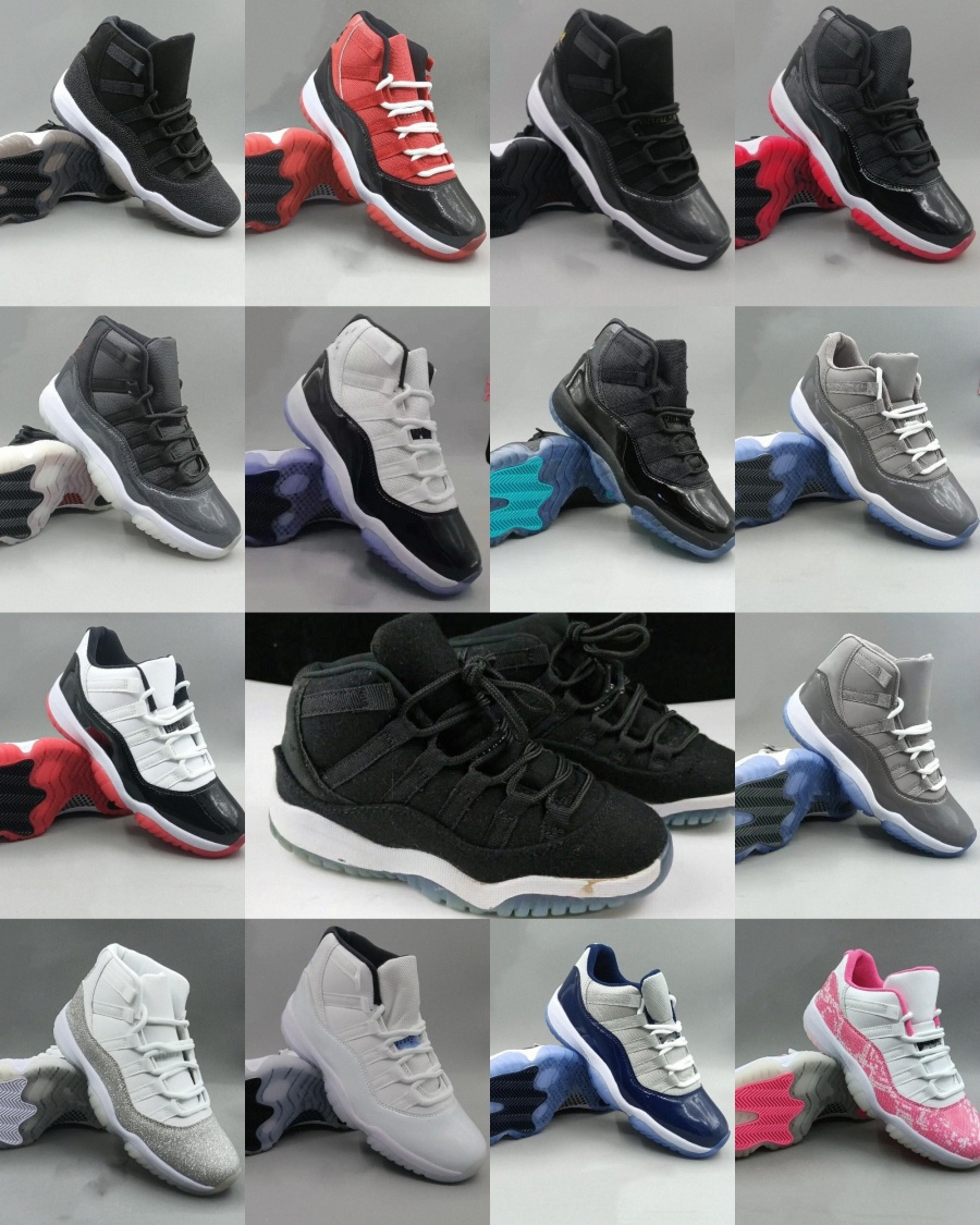 

kids athletic shoes 11 new fashion 11s sneaker 2022 infants black grey cherry boys trainers designer basketball run shoe baby kid youth toddler girls 26n8#