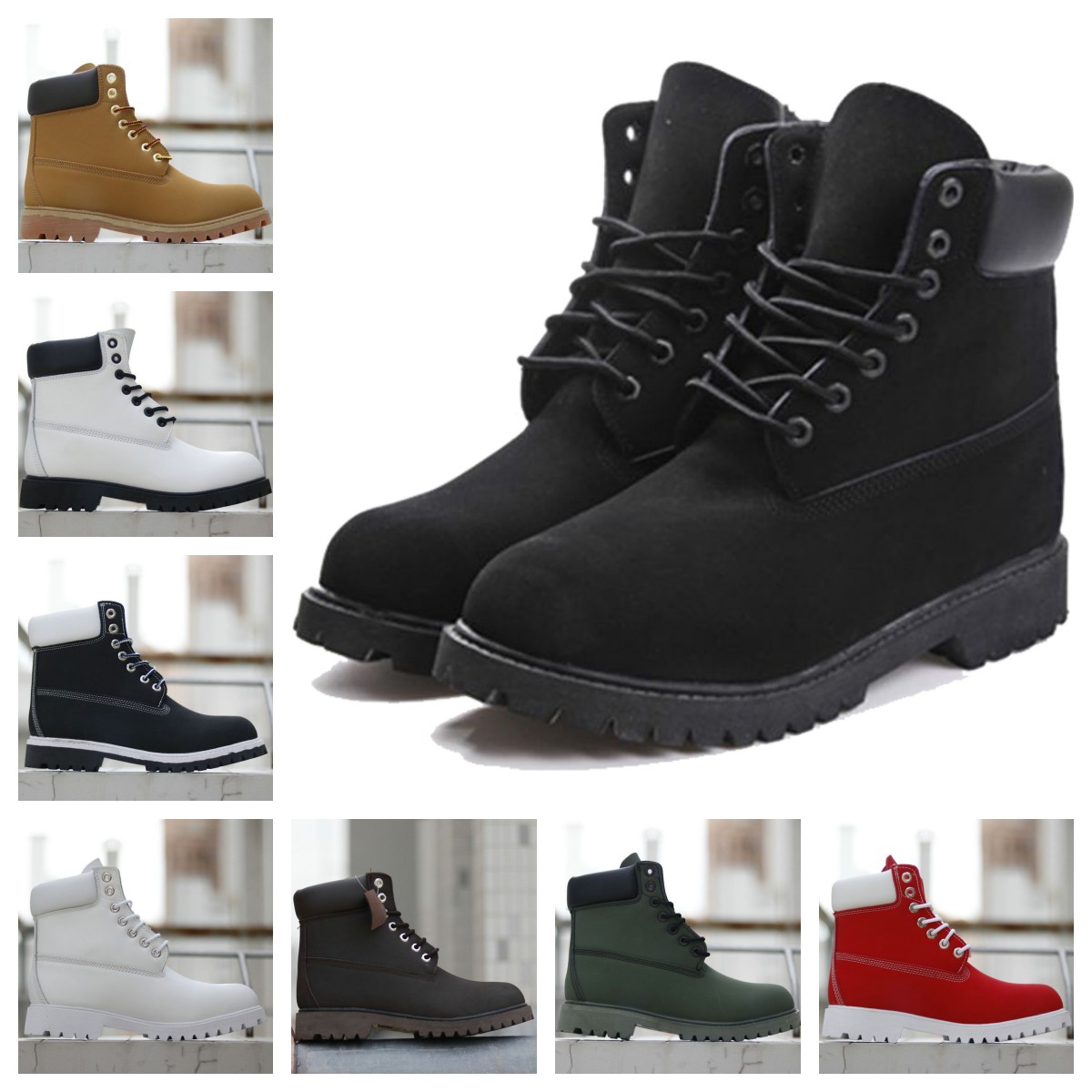 

boots men womens booties luxury ankle boot for cowboy Yellow Wheat Black Red White Olive Camo Hiking Outdoor Sports Sneakers, #18