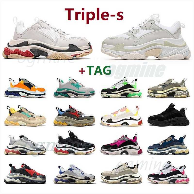 

men woman 2022 shoe womens Designer triple s Trainer Platform Classic triples Casual Shoes Paris triple-s 17FW old Dad large increasing, No.20
