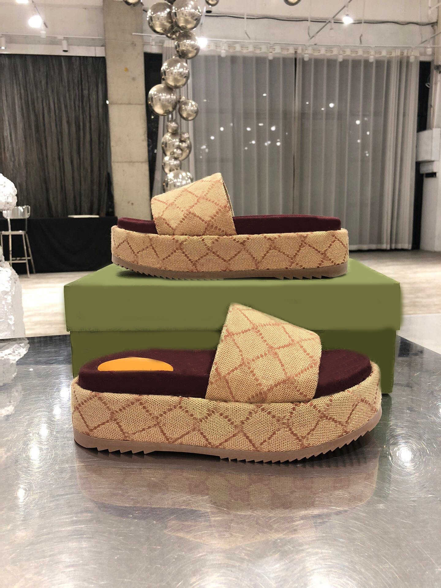 

Fashion Mens Womens Sandals Slippers Slide Designer Luxury Flat High Heels Flip Flops Shoes Embroidered Platform Rubber Sandal Leather, 11