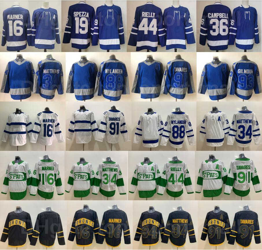 

Arenas 34 Auston Matthews Jersey Ice Hockey 16 Mitchell Marner 88 William Nylander 91 John Tavares 44 Morgan Rielly 93 Doug Gilmour 19 Jason''Nhl''shirt, White