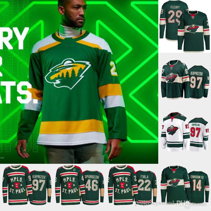 

Minnesota Wild 29 Marc-Andre Fleury Reverse Retro Jersey Jared Spurgeon Joel Eriksson Ek Kirill Kaprizov Ryan Hartman Mats Zuccarello Matt D, Womens 2022 reverse retros-xxl
