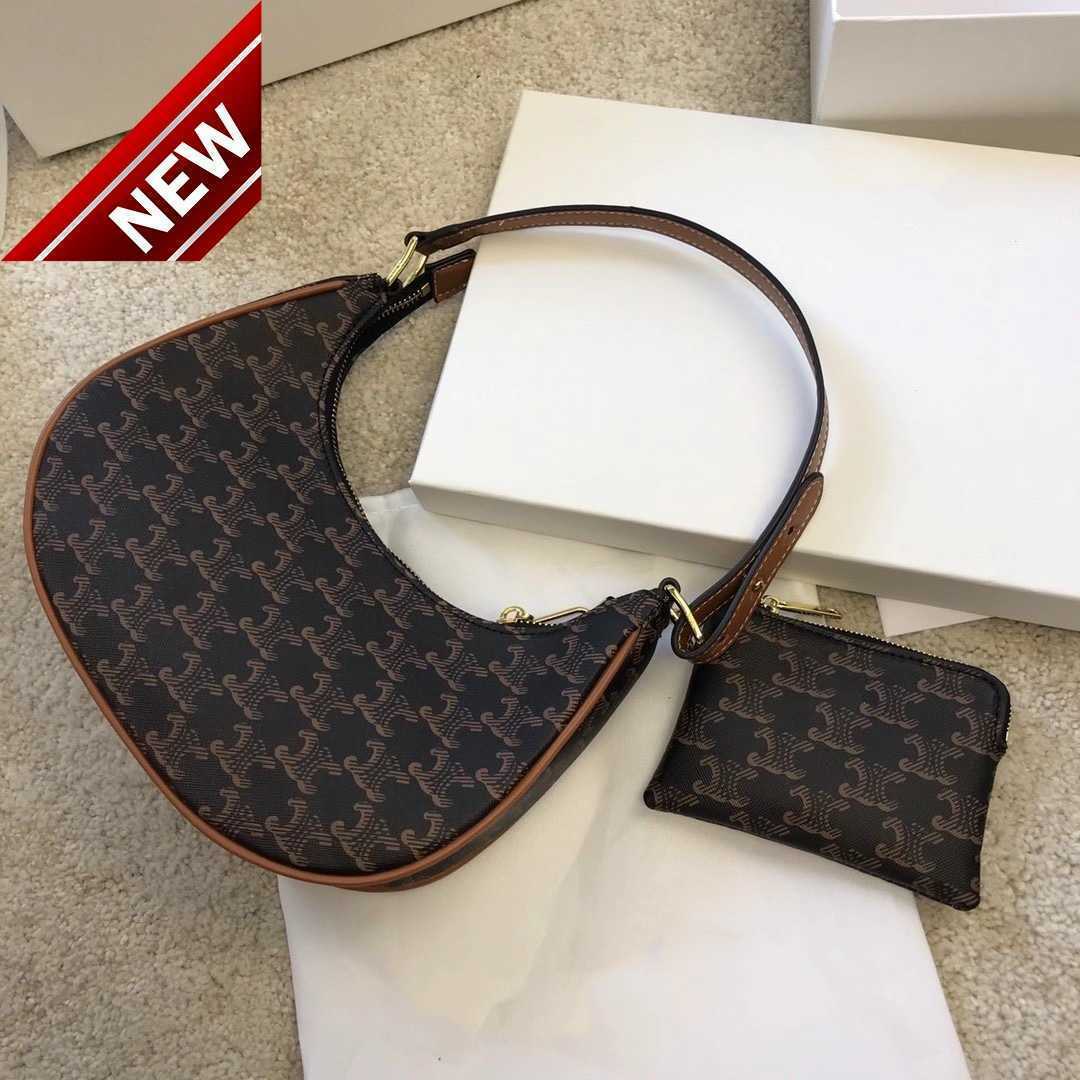 

Women's Designer Bags 2023 New Bag Hand Old Flower Same Middle Ancient Triumphal Arch Lisa Armpit Factory Direct Sales, Picture color matching box
