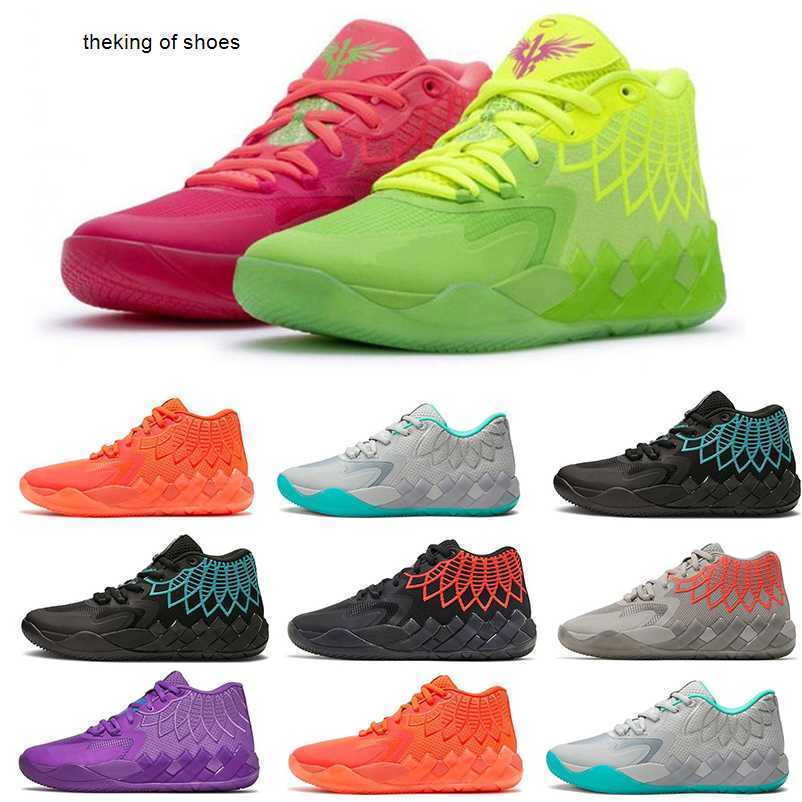 

MB.01 LaMelo Ball Mens Basketball Shoes Rick And Morty Not From Here Queen City Black Blast Buzz City Rock Ridge Red LO UFO Men Trainers, Color#1