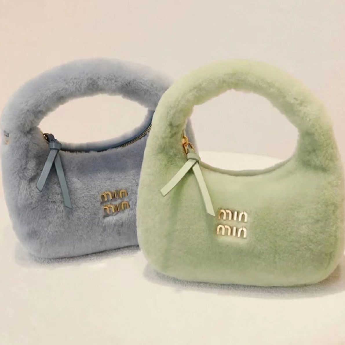 

Designer bags mumus Autumn and 2022 Miu Mumao Underarm Bag Crossbody One Shoulder Handbag Pea, Blue