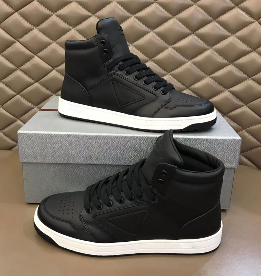 

Men Downtown Leather Sneakers Shoes Mesh Breath Flexible Rubber Sole Man Skateboard Walking District Technical Fabric Outdoor Trainers EU38-46