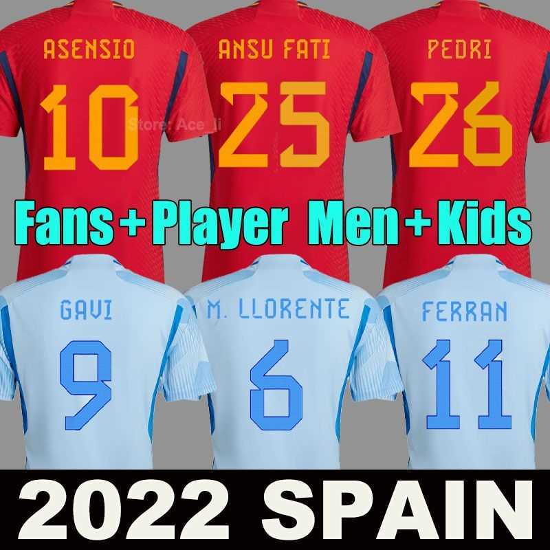 

Spain 2022-23 Thai Quality Soccer Jerseys 18 Jordi Alba 23 Unai Simon 2 Cesar Azpilicueta 16 Rodri 24 Aymeric Laporte 14 Alex Balde 12 Nico Williams, Colour