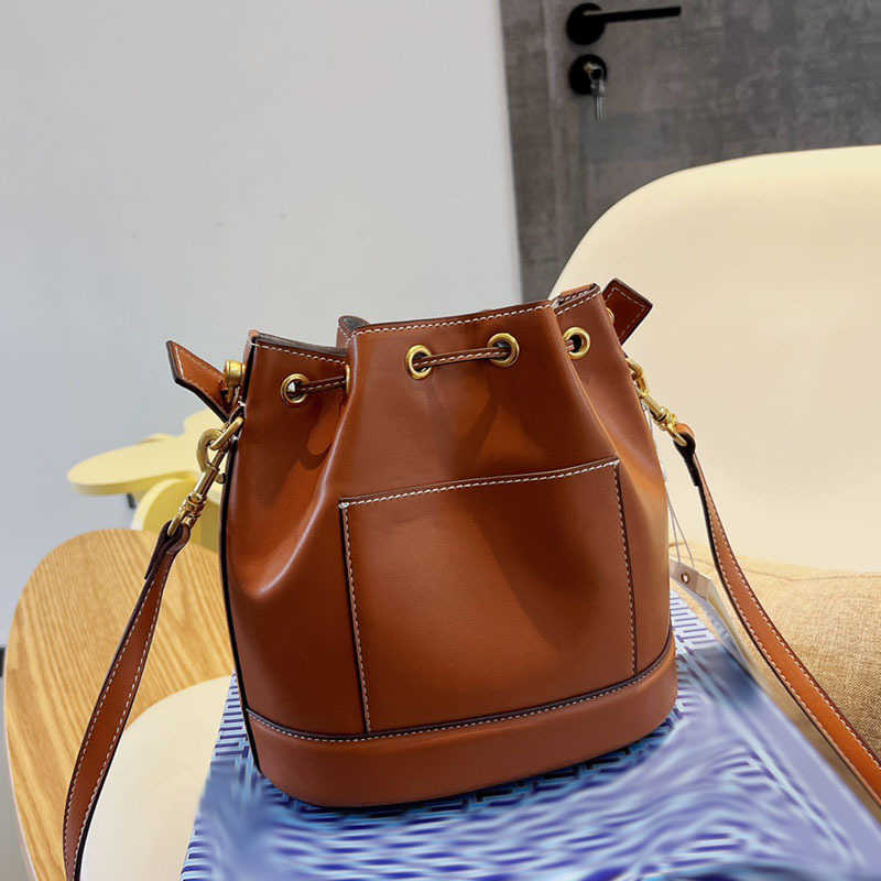 

Fashion Evening Bags Designer Drawstring Bags Women Tbbag Luxurys Handbag the Tote Bag Leather Crossbody Quality Flower Matching Bucket Designers Purse Wallet, Brown--18*15cm